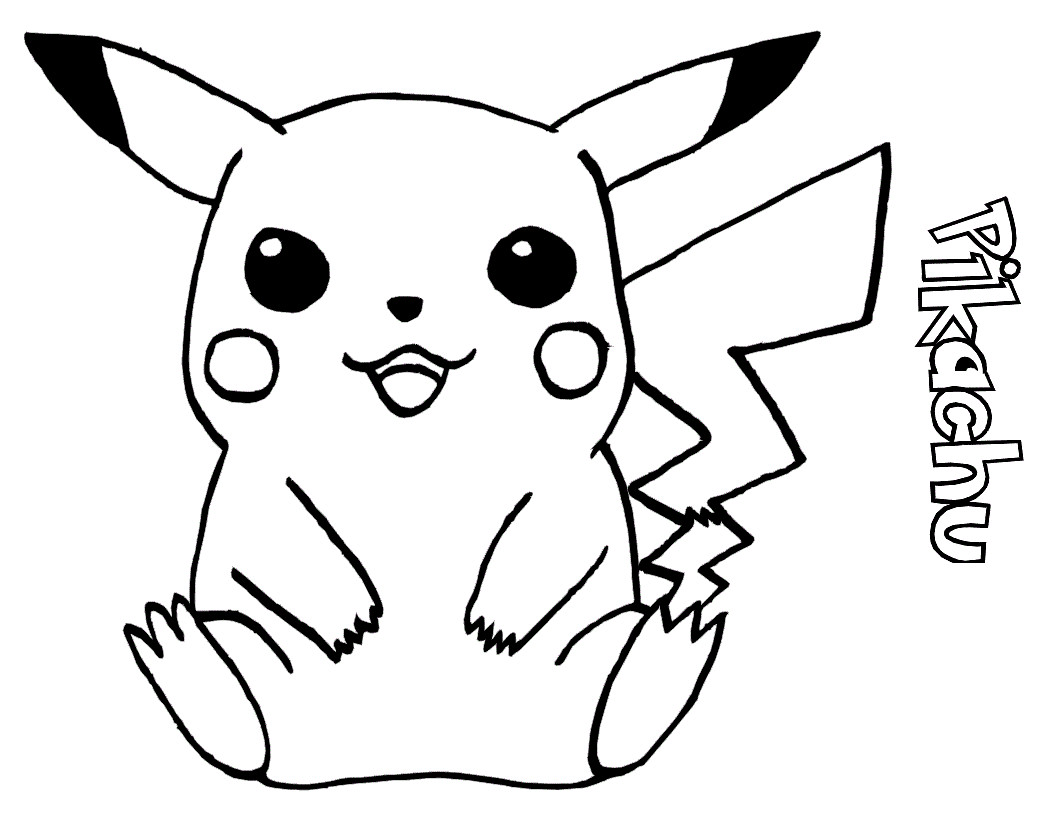 Coloring Pages For Kids Pikachu
 Free Printable Pikachu Coloring Pages For Kids