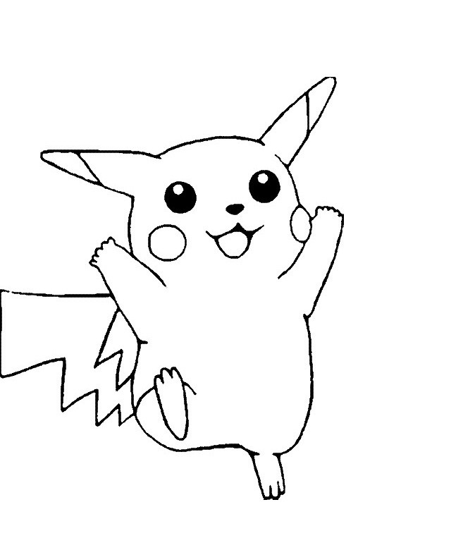 Coloring Pages For Kids Pikachu
 Free Printable Pikachu Coloring Pages For Kids