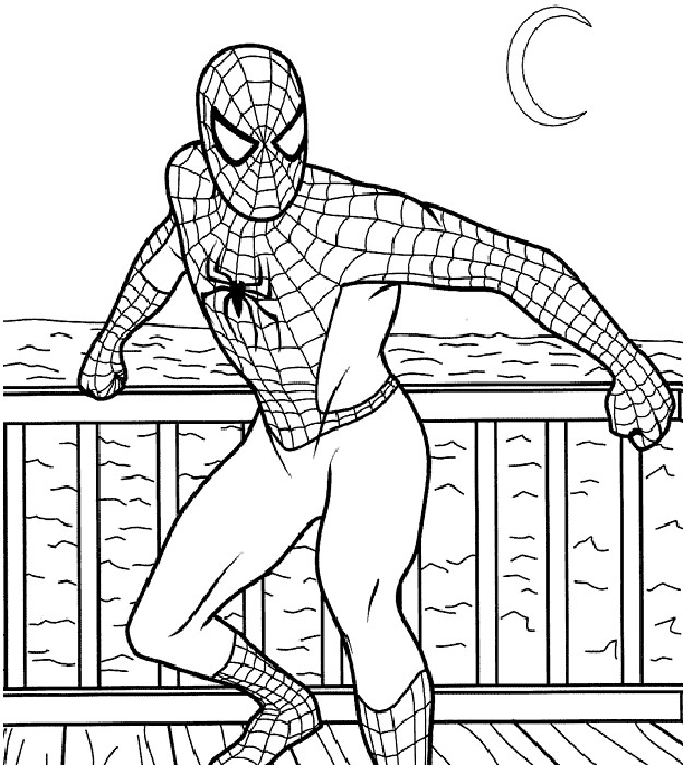 Coloring Pages For Kids Spiderman
 line Headlines Magazine Spiderman coloring pictures