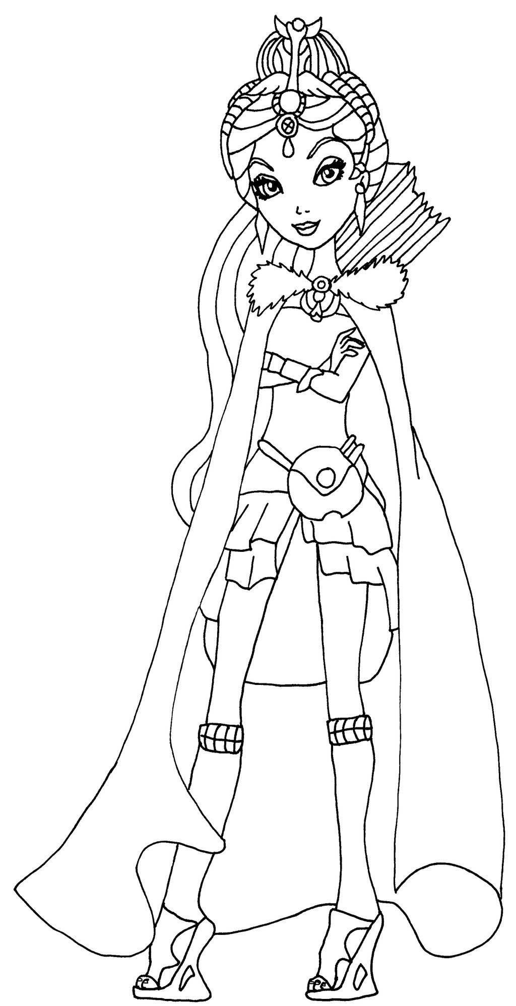Coloring Sheet Free Printable
 Ever After High free coloring pages images to print