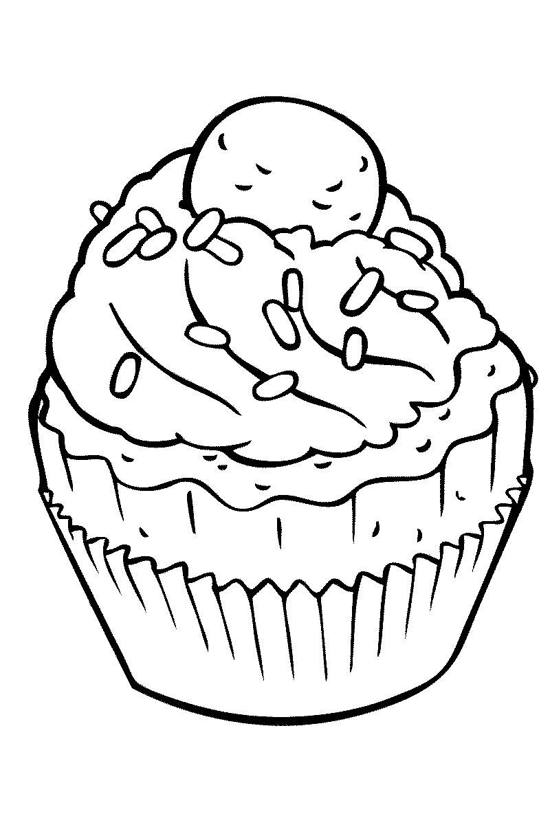 Coloring Sheet Free Printable
 Sweets Coloring Pages for childrens printable for free