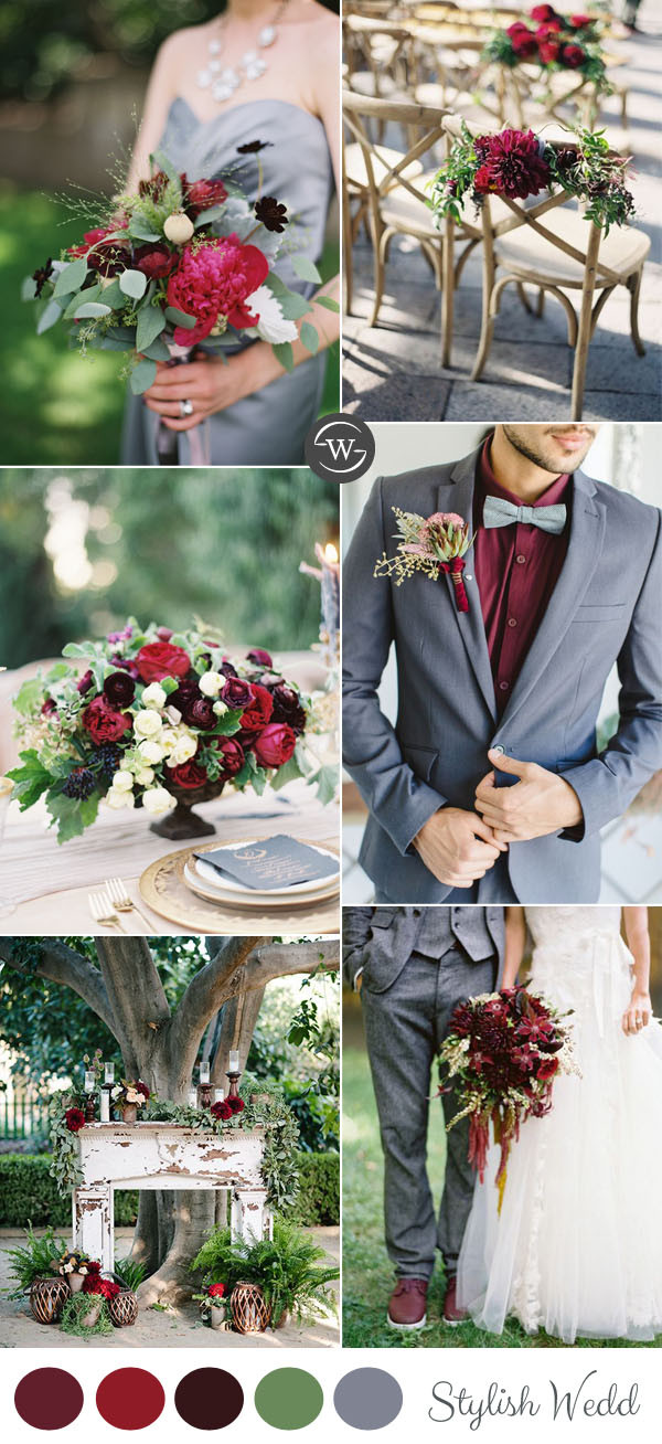 Colors For Wedding
 Wedding Trends 10 Fantastic Burgundy Color bos for