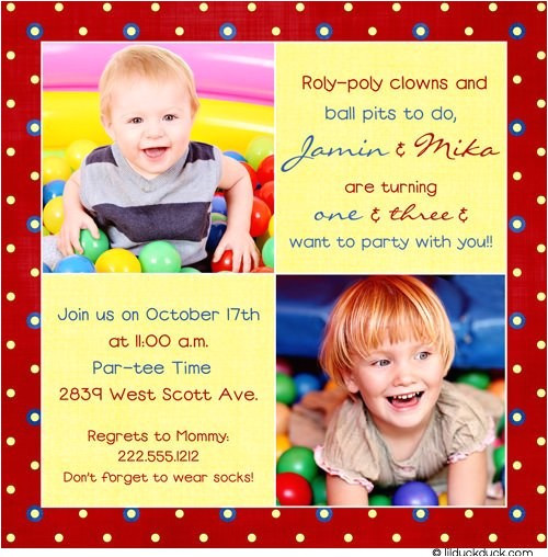 Combined Birthday Party Invitations
 bined Birthday Party Invitation Wording