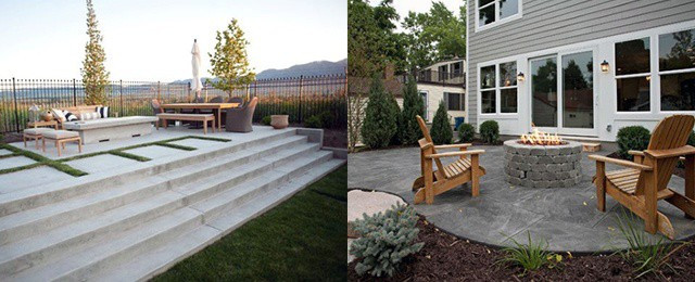 Concrete Backyard Ideas
 60 Concrete Patio Ideas Unique Backyard Retreats