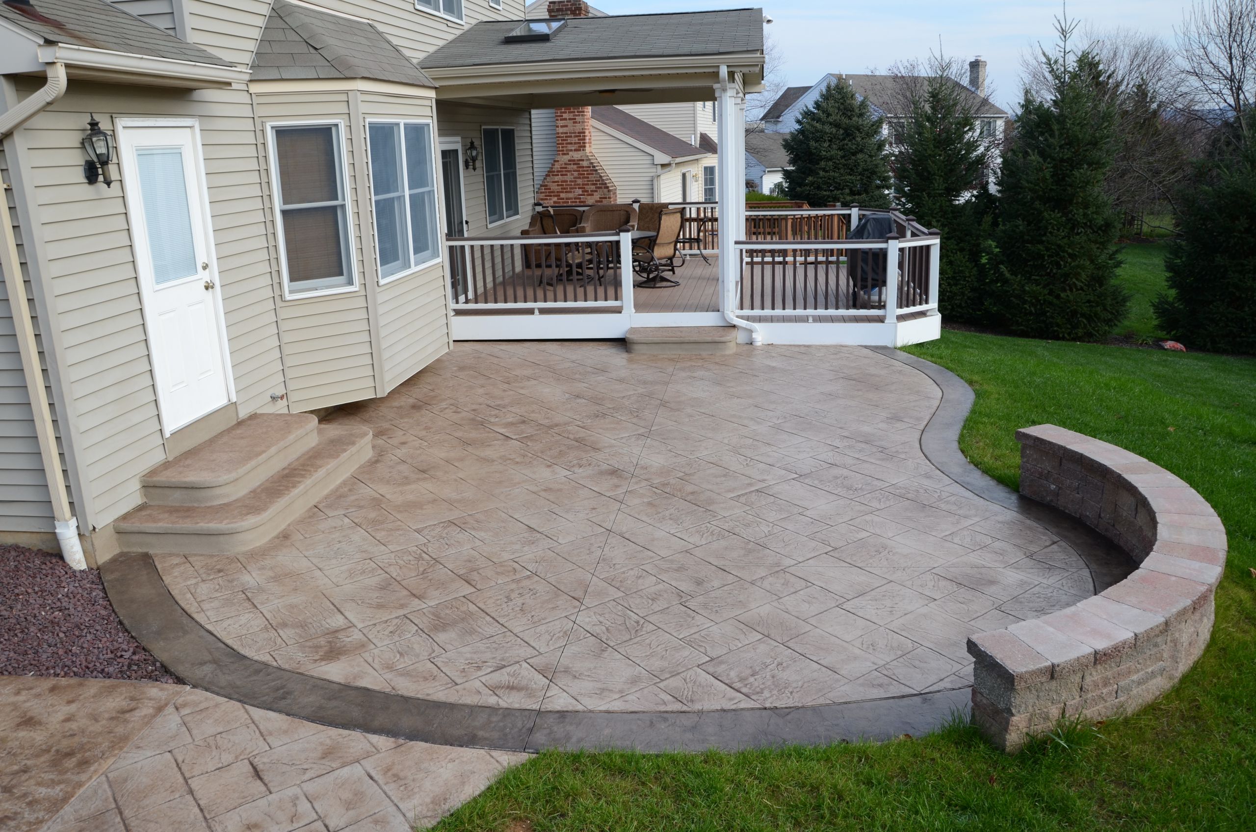 Concrete Backyard Ideas
 Stamped Concrete Patio Signature Concrete Design