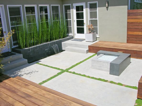 Concrete Backyard Ideas
 Concrete Patio Design Ideas and Cost Landscaping Network