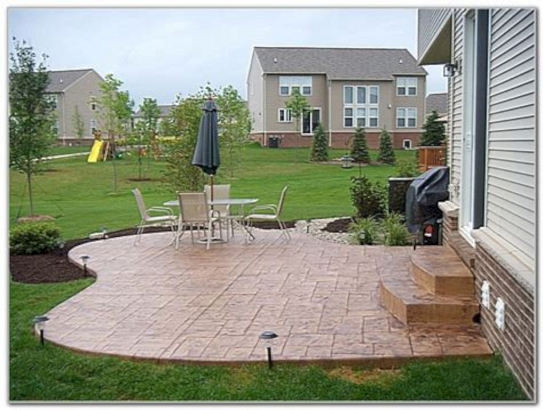 Concrete Backyard Ideas
 Impressive 25 Stamped Concrete Patio For Inspiration For