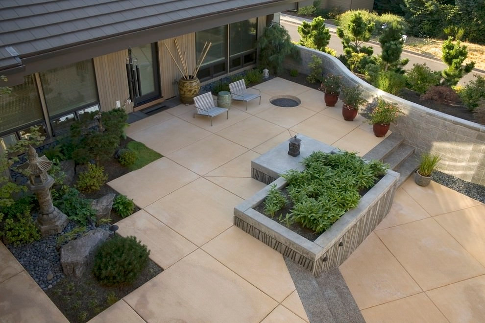 Concrete Backyard Ideas
 25 Concrete Patio Outdoor Designs Decorating Ideas