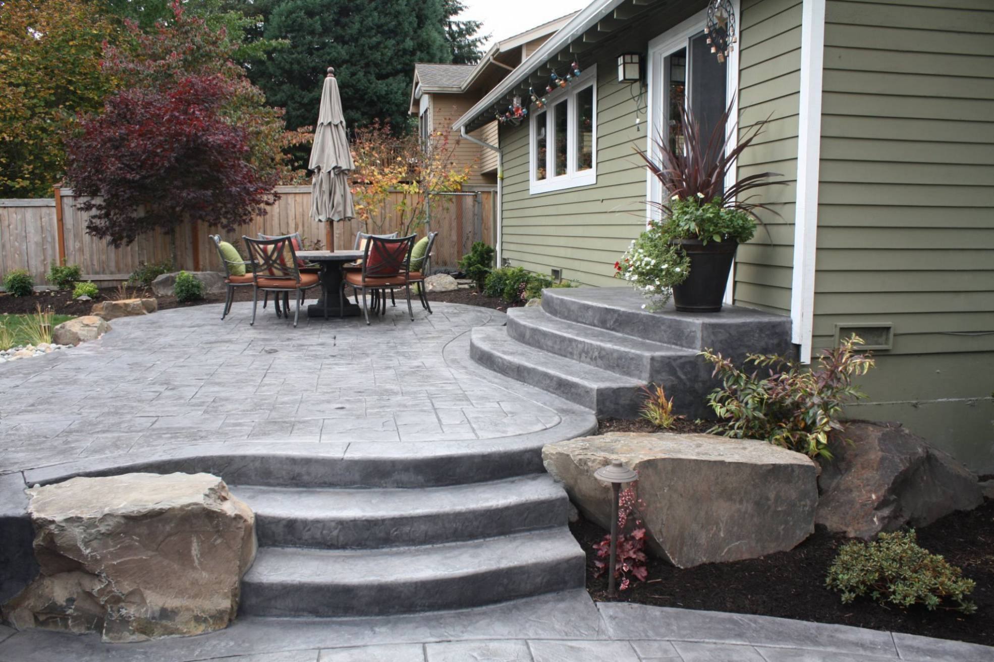 Concrete Backyard Ideas
 What you need to know before installing a stamped concrete