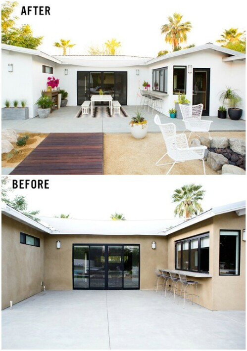 Concrete Backyard Makeover
 30 Amazing Patio Makeover Ideas That Will Beautify Any