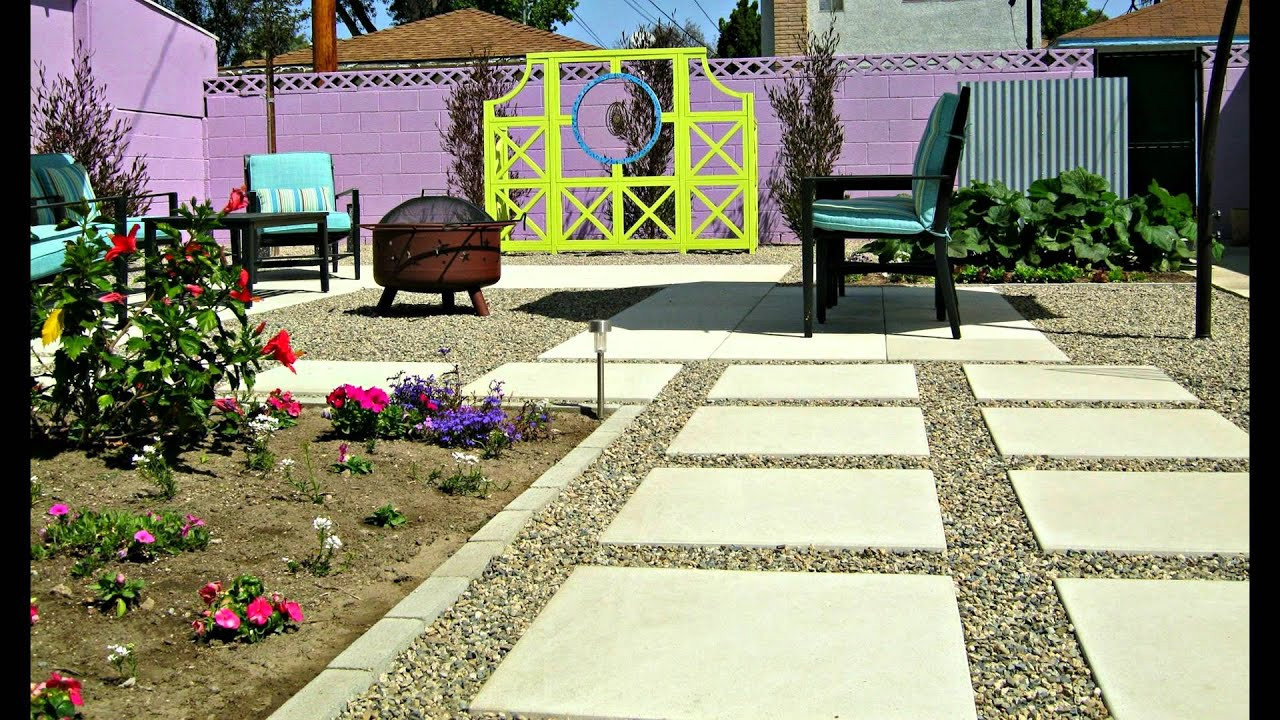 Concrete Backyard Makeover
 My concrete backyard makeover beautiful patio before and