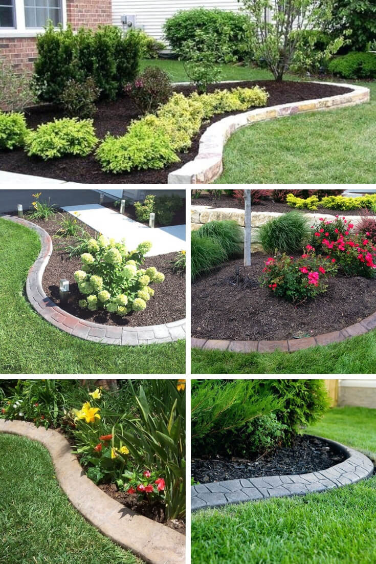 Concrete Landscape Edging Cost
 21 Brilliant & Cheap Garden Edging Ideas With