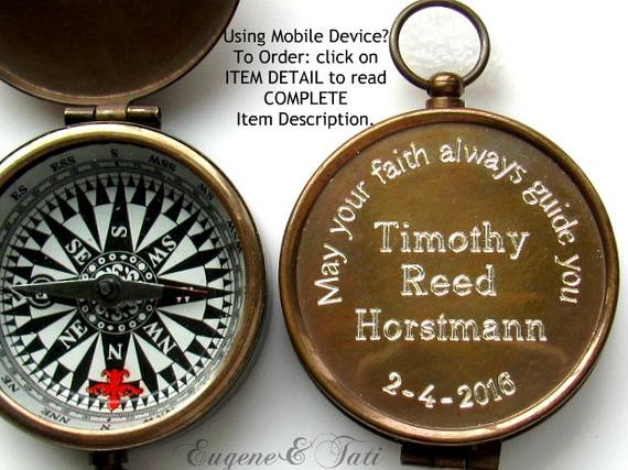 Confirmation Gift Ideas Boys
 Unique Confirmation Gift Personalized Custom by EngravedGifts1