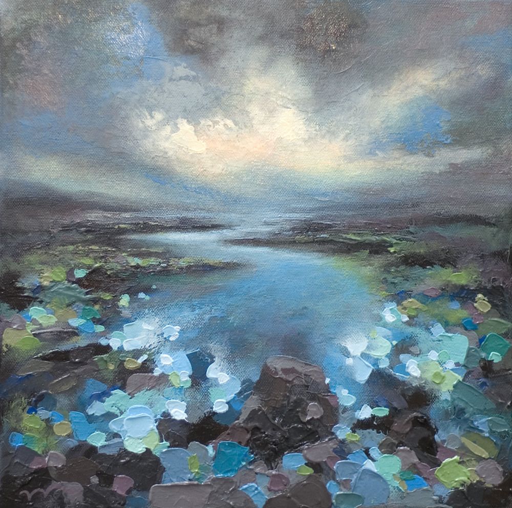 Contemporary Landscape Painting
 Calgary Artist Melissa McKinnon Paints Contemporary River