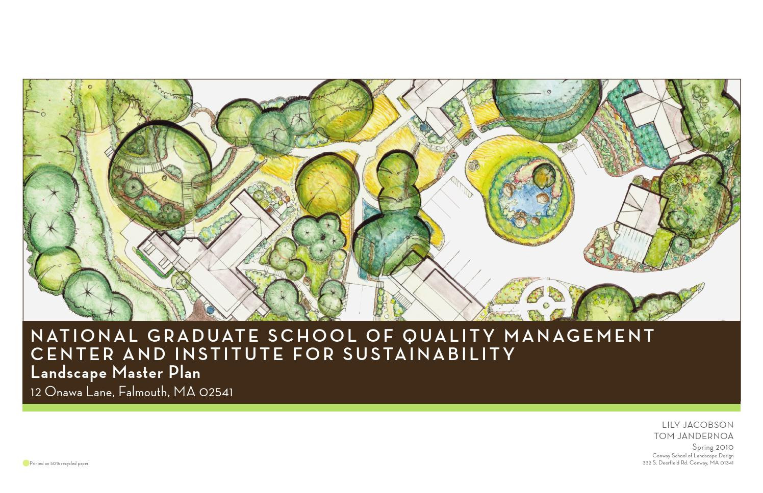 Conway School Of Landscape Design
 National Graduate School Landscape Master Plan by The