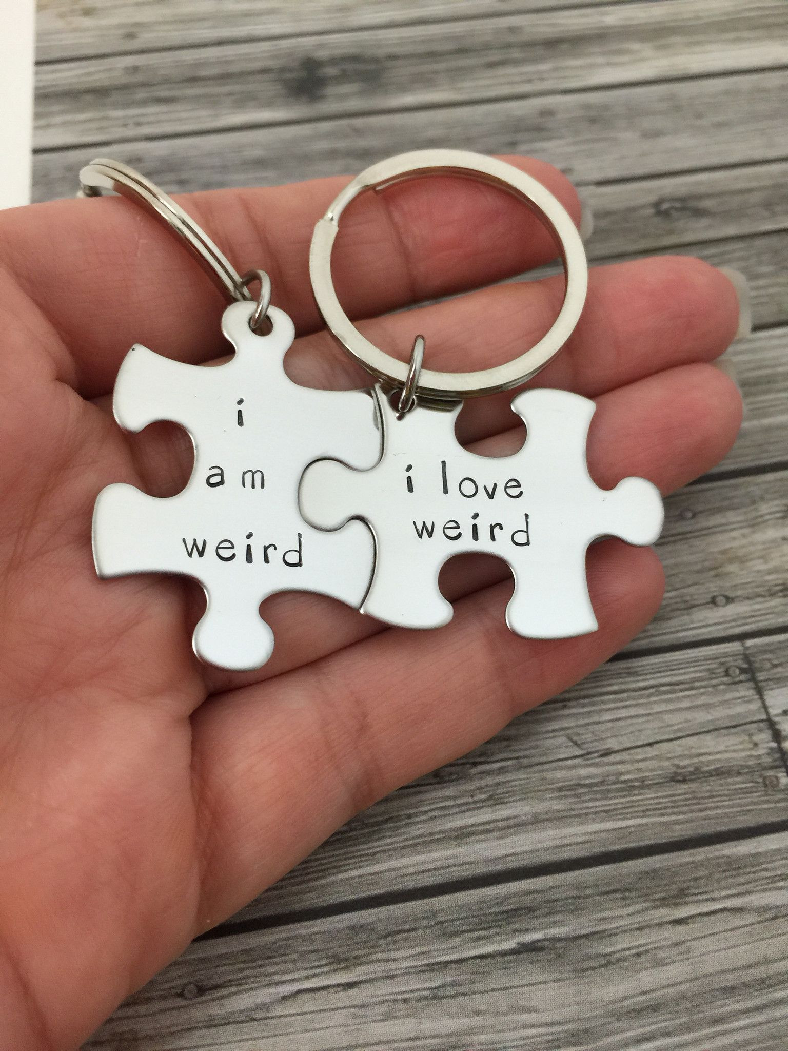 Cool Gift Ideas For Couples
 I am weird I love weird Couples Keychains Couples Gift