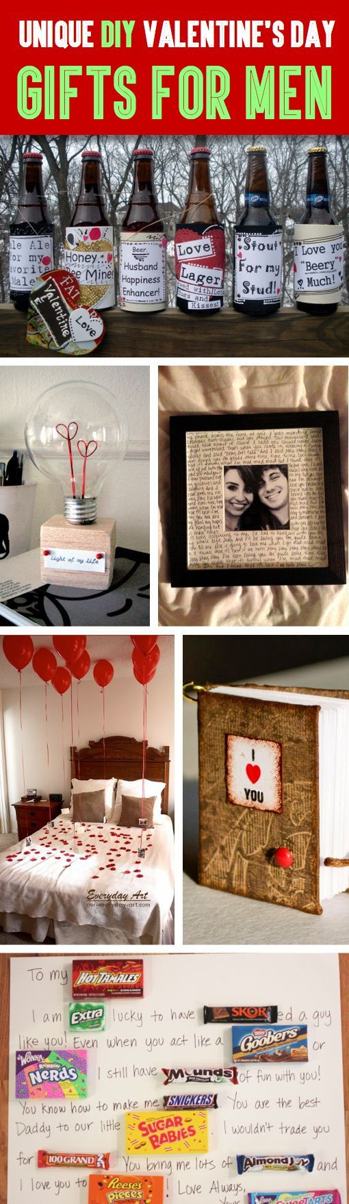 Cool Valentine Gift Ideas For Men
 35 Unique DIY Valentine s Day Gifts For Men