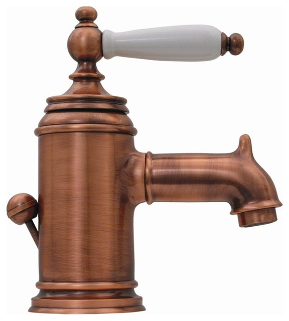 Copper Bathroom Faucets
 Fountainhaus Lavatory Faucet Old Copper Traditional