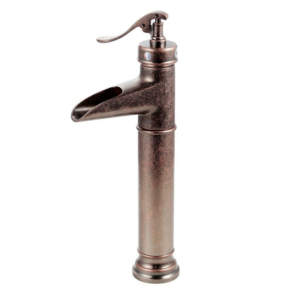 Copper Bathroom Faucets
 Vintage Style Rustic Bathroom Faucet Antique Copper Finish