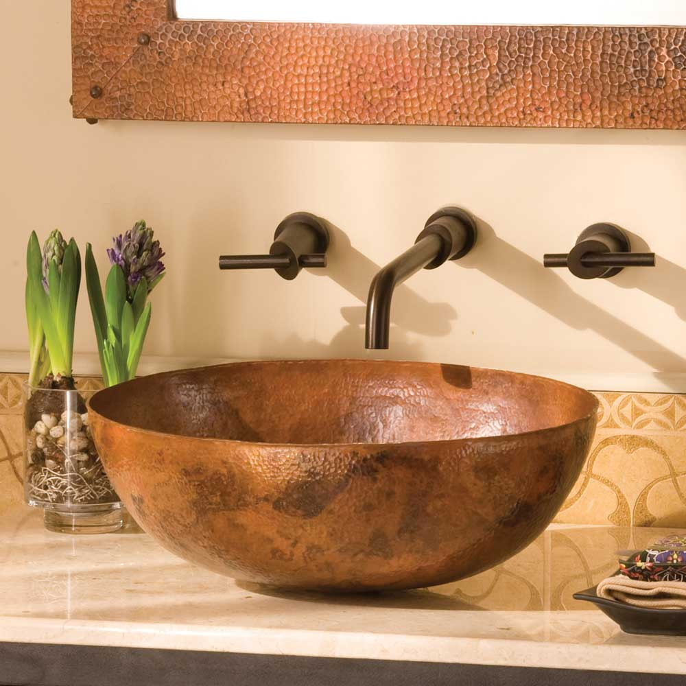 Copper Bathroom Sink
 Maestro Oval 17 25 inch Copper Vessel Bathroom Sink