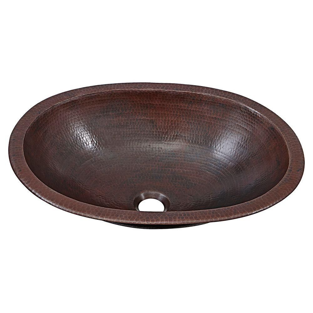 Copper Bathroom Sink
 SINKOLOGY Wallace Dual Mount Handmade Pure Solid Copper