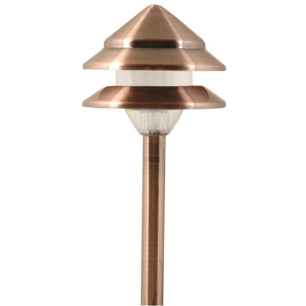 Copper Landscape Lighting
 Moonrays Marion Style Low Voltage 7 Watt Copper 2 Tier