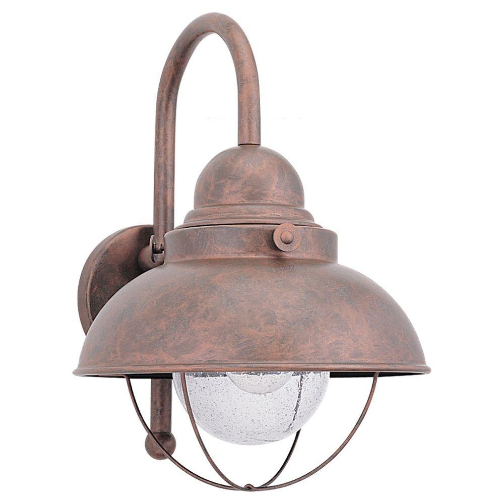 Copper Landscape Lighting
 Sea Gull Lighting Sebring 1 Light Weathered Copper Outdoor