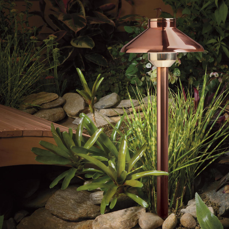 Copper Landscape Lighting
 Kichler CO Landscape LED Outdoor Copper Finish Path