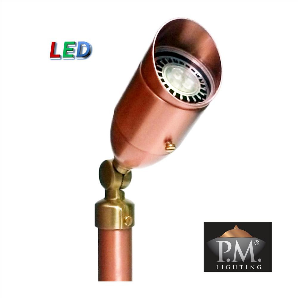 Copper Landscape Lighting
 P M LIGHTING Professional Series 5 Watt LED Solid Copper