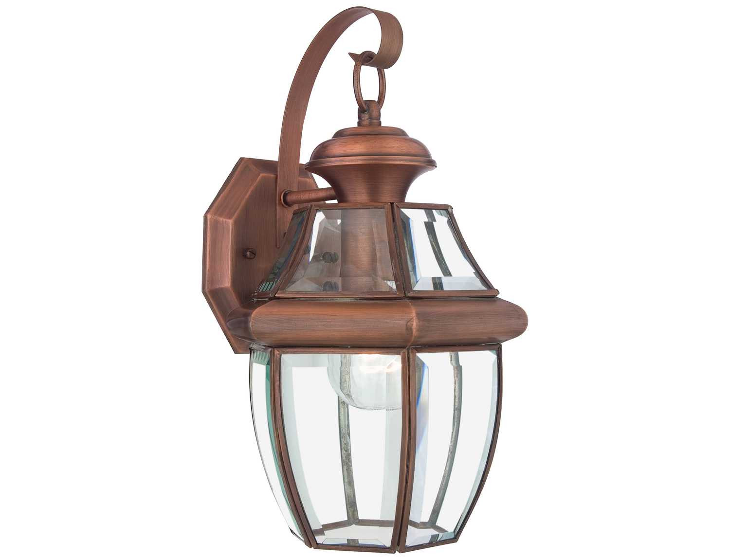 Copper Landscape Lighting
 Quoizel Newbury Patinaed Solid Copper Outdoor Wall Light