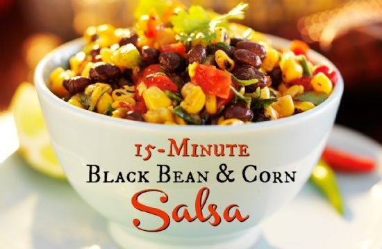 Corn And Black Bean Salsa
 15 Minute Black Bean and Corn Salsa Recipe