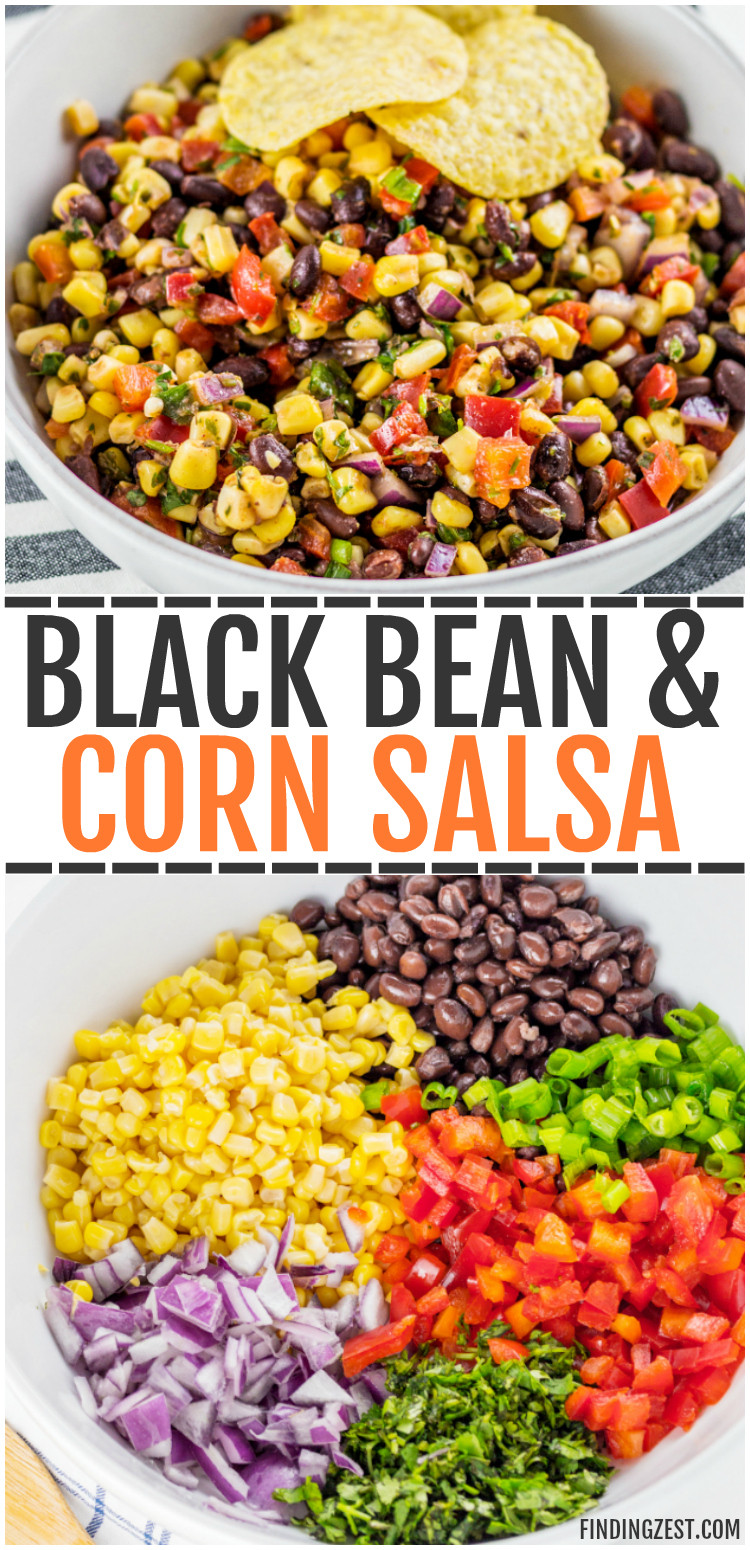Corn And Black Bean Salsa
 Black Bean Corn Salsa Finding Zest