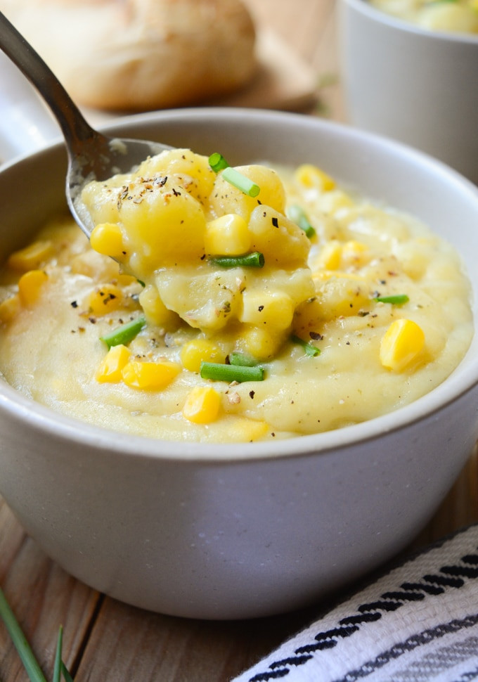 Corn Chowder Vegetarian
 Vegan Potato Corn Chowder