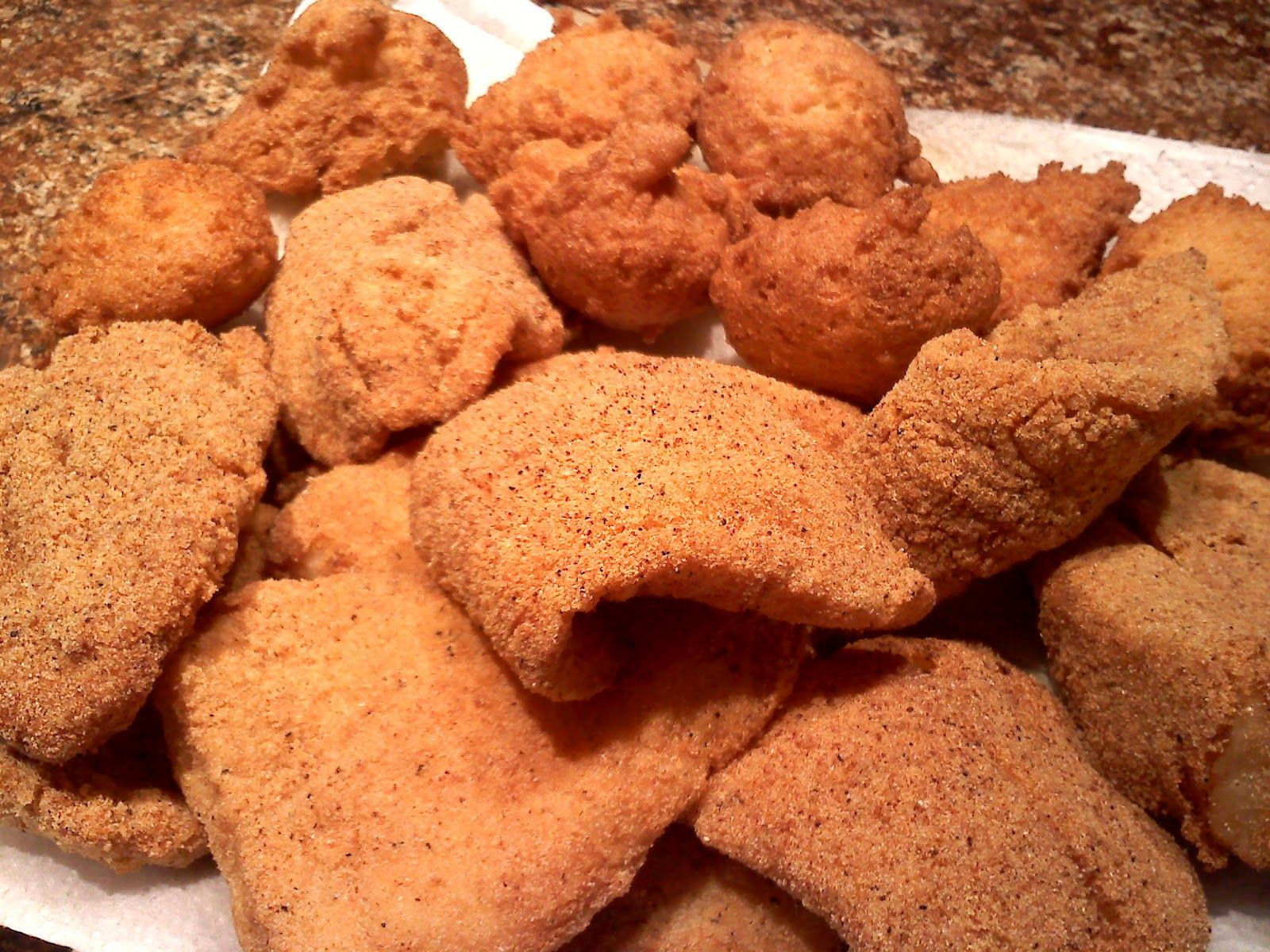 Cornmeal Fish Fry
 Southern Fried Fish with homemade cornmeal Fish Fry