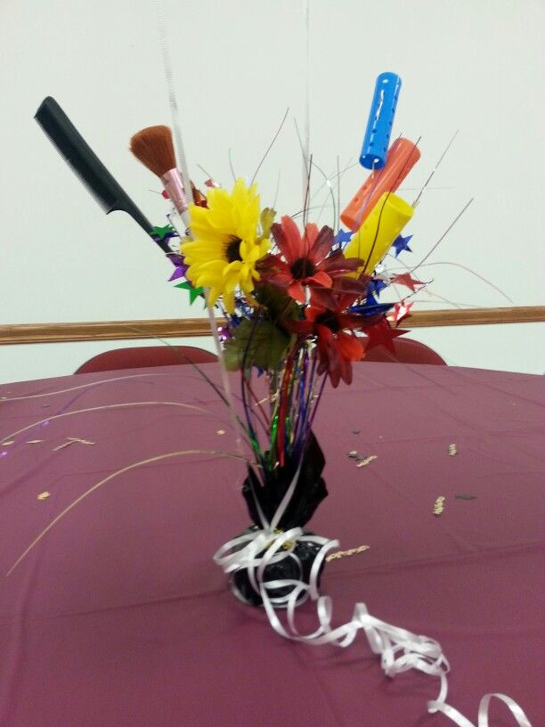 Cosmetology Graduation Gift Ideas
 Centerpiece for Cosmetology Graduation Party