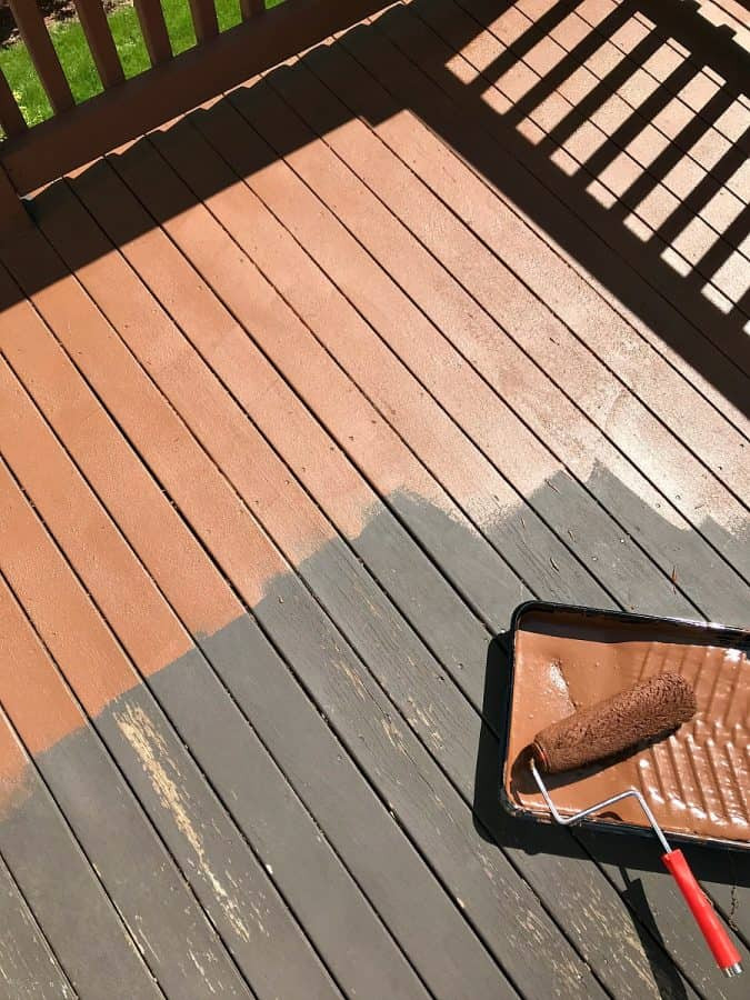 Cost To Paint A Deck
 How to Restore an Old Deck Jenna Kate at Home