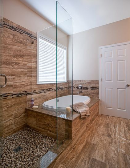 Cost To Tile Bathroom Shower
 Porcelain tile frameless glass and carrying the tile from