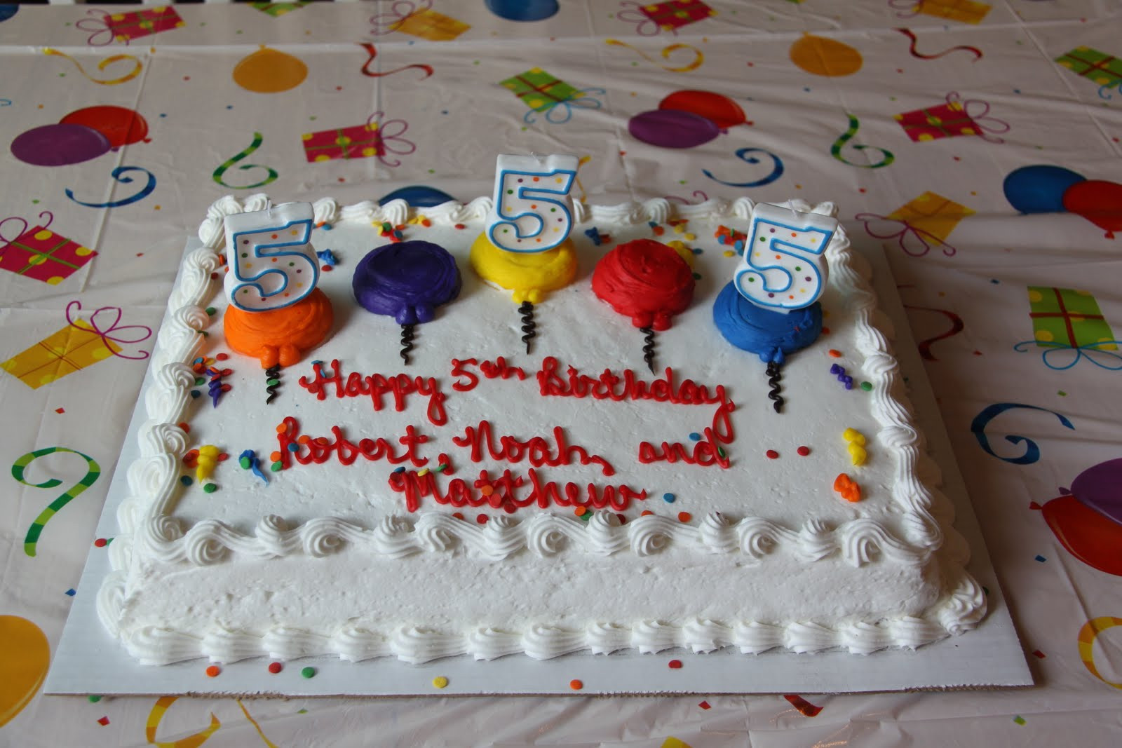 Costco Birthday Cakes
 Leigha & the Triplets March 2010