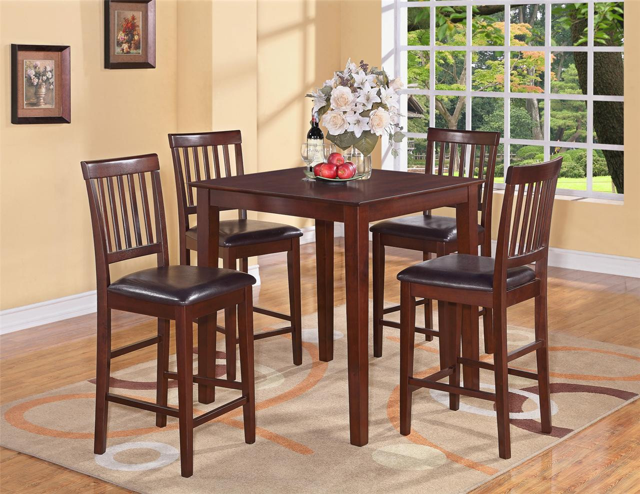 Counter Height Kitchen Table Sets
 5PC VERNON SQUARE COUNTER HEIGHT KITCHEN TABLE WITH 4