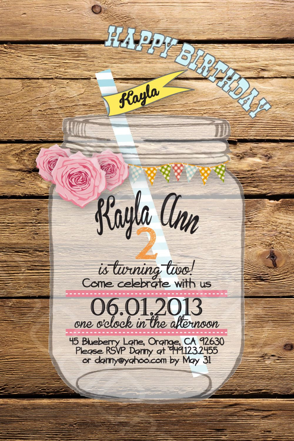 Country Themed Birthday Party
 Rustic Country Theme Birthday Party Invitation by