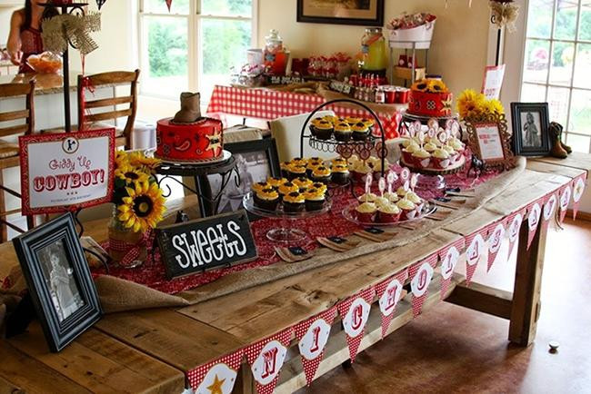 Country Themed Birthday Party
 52 Cowboy Themed Boy Birthday Party Ideas Spaceships and