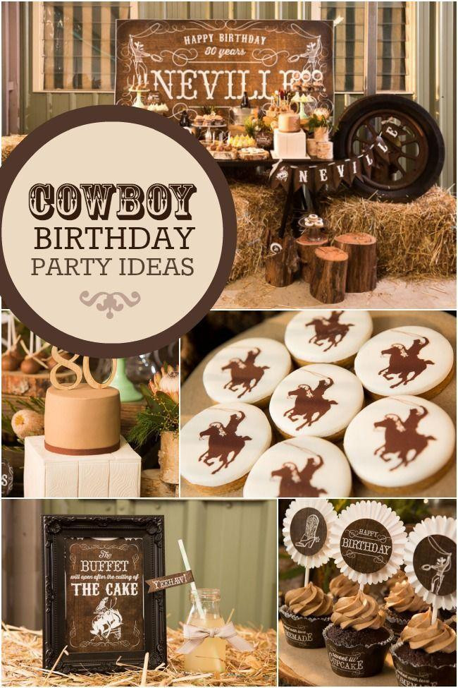 Country Themed Birthday Party
 Country and Western Cowboy Themed 80th Birthday Party