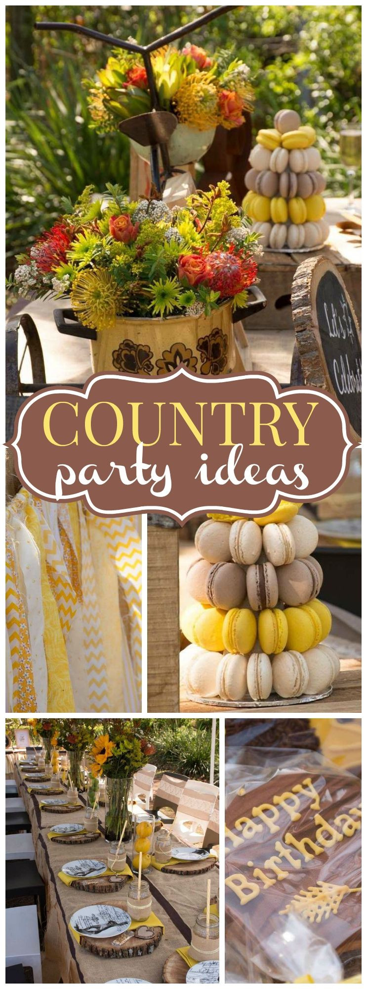 Country Themed Birthday Party
 This 70th birthday celebration has a country vibe See