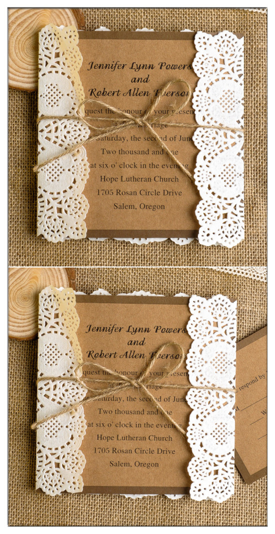 Country Themed Wedding Invitations
 Top 10 Chic Country Rustic Wedding Invitations with RSVP