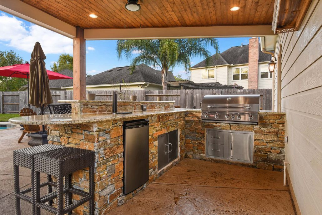 Covered Outdoor Kitchen
 Allied Outdoor Solutions can help with your pergola and