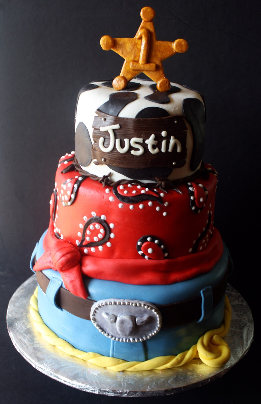 Cowboy Birthday Cakes
 A Western Cowboy Cake Smash Cake