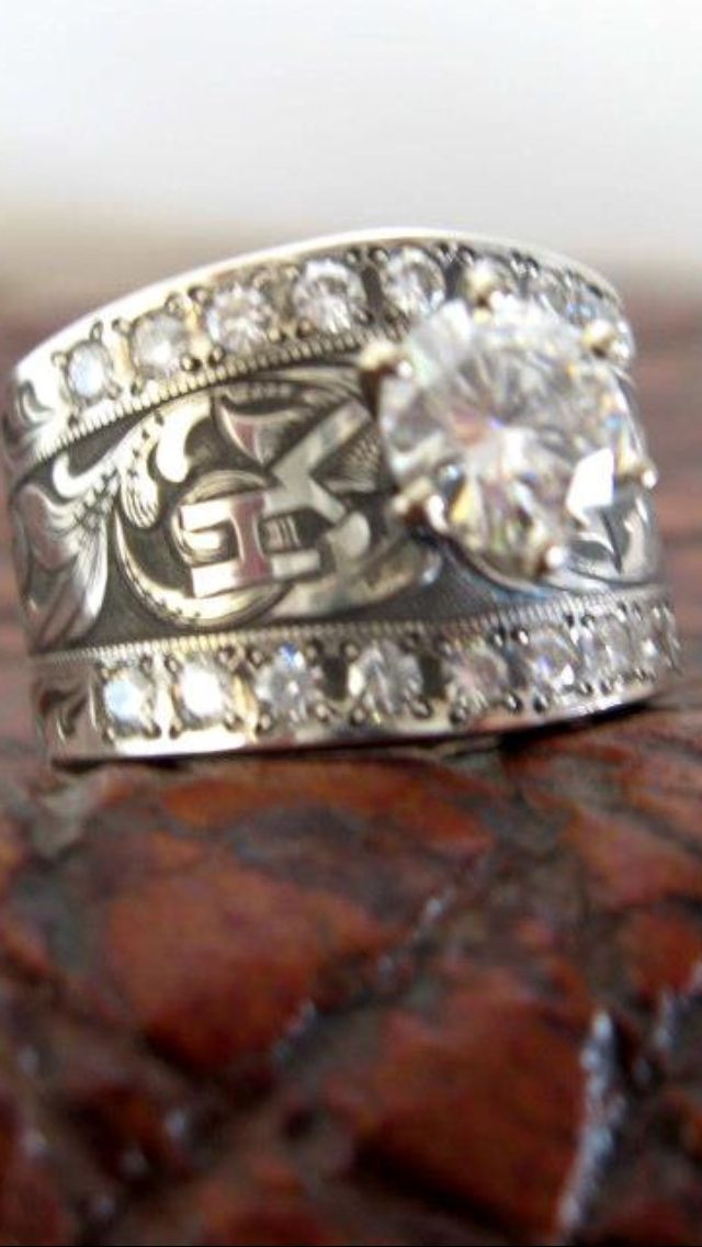 Cowboy Style Wedding Rings
 17 Best images about western design wedding bands on