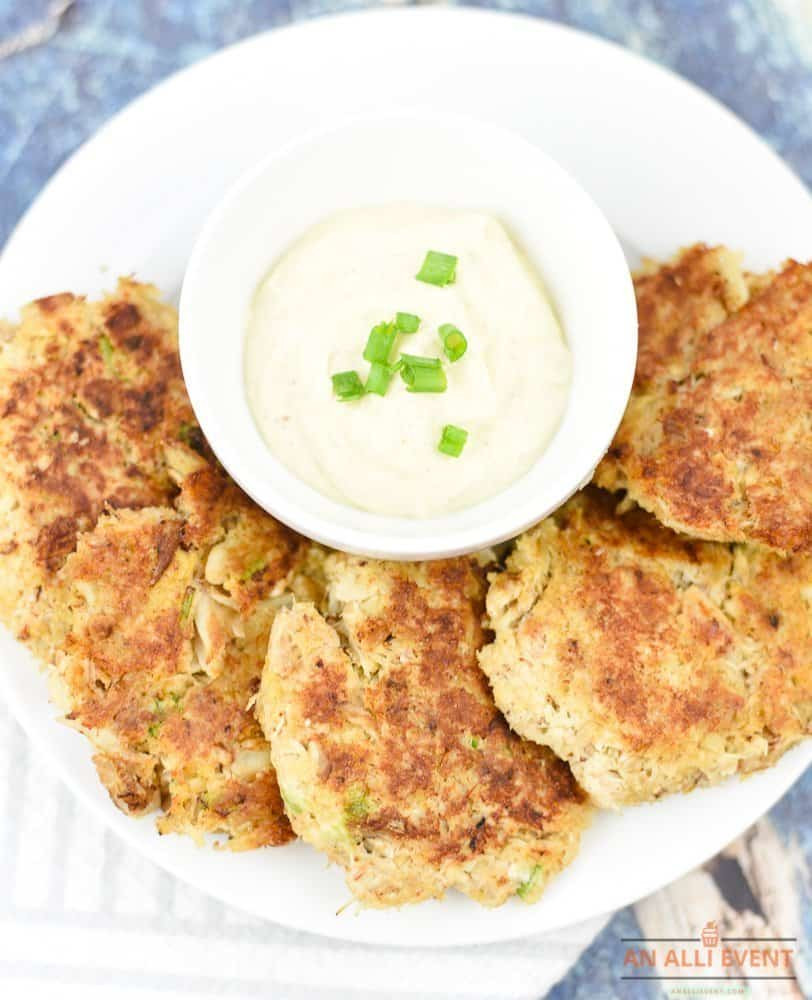 Crab Cakes Dipping Sauce
 Lightened Up Crab Cakes and Remoulade Dipping Sauce An