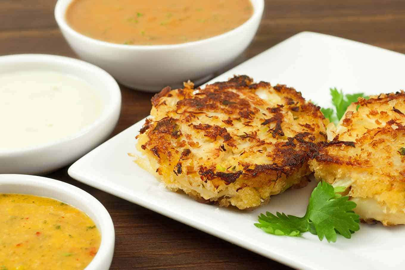 Crab Cakes Dipping Sauce
 Pan Asian Crab Cakes With Three Dipping Sauces Recipe