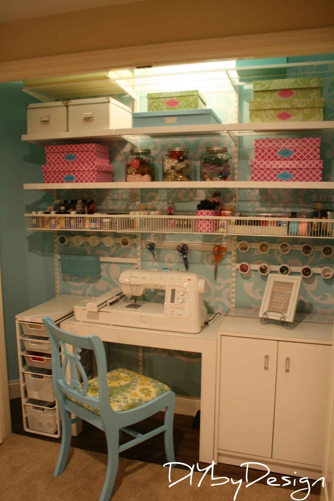 Craft Closet Organization Ideas
 DIY by Design DIY Craft Closet Projects